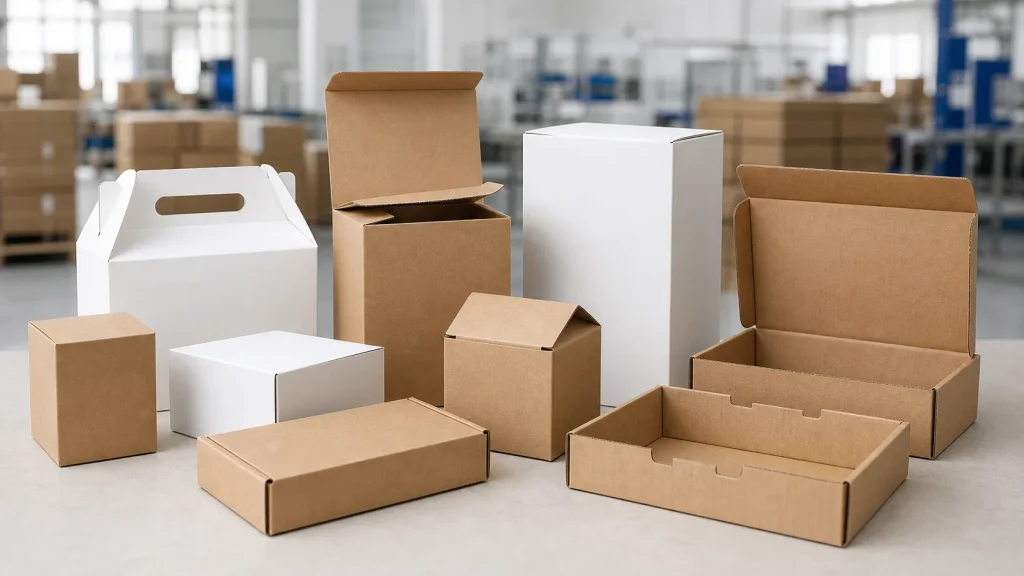 Paper carton boxes and corrugated packaging for global B2B supply chains