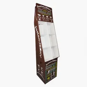 Maroon Six-Pocket Meat Display