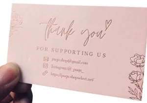 Thank you card