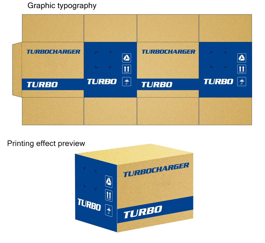 Carton printing plan and effect preview