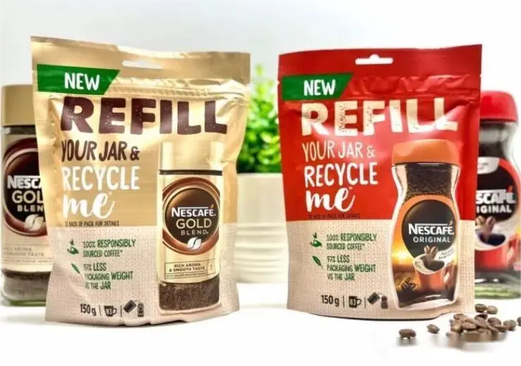 Coffee stand up bag packaging