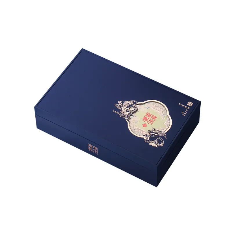 Dark blue tea gift box