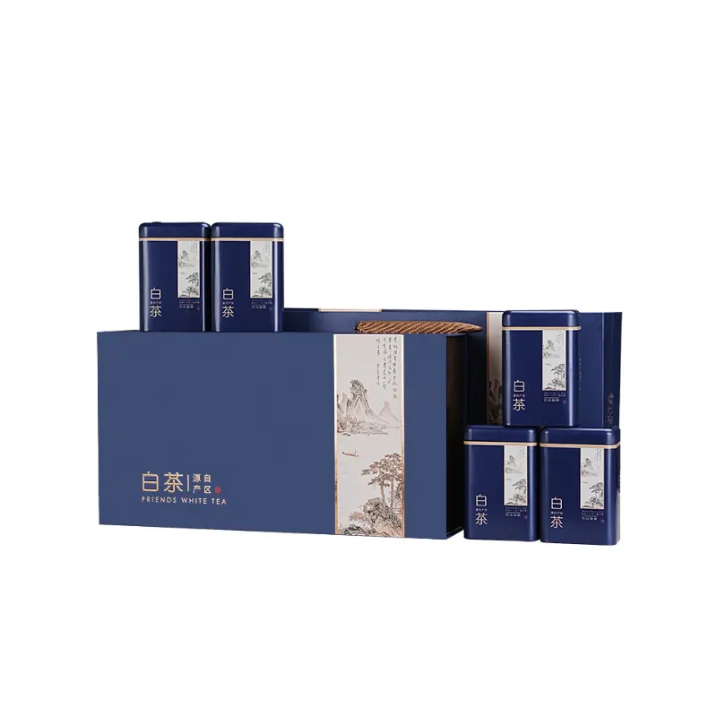 Dark blue tea gift box