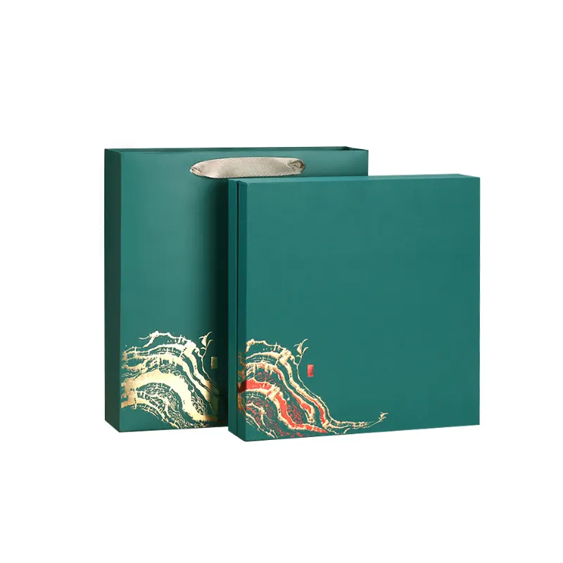 Dark blue tea gift box