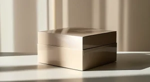 Glossy film packaging box