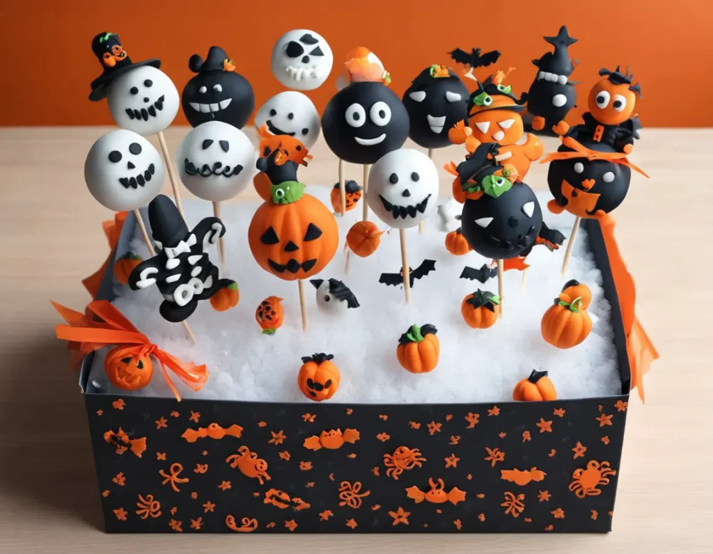 Halloween style cake packaging