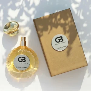 Leather perfume packaging and containers