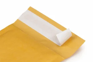 Yellow bubble envelope