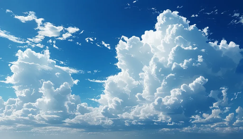 Blue sky and white clouds
