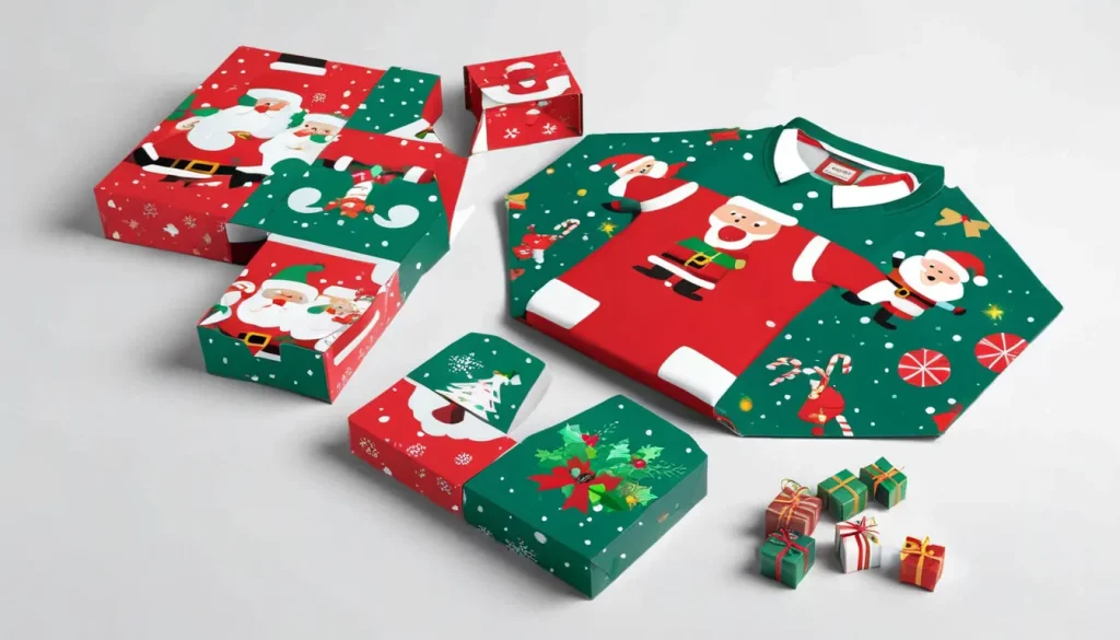 Christmas T-shirt packaging