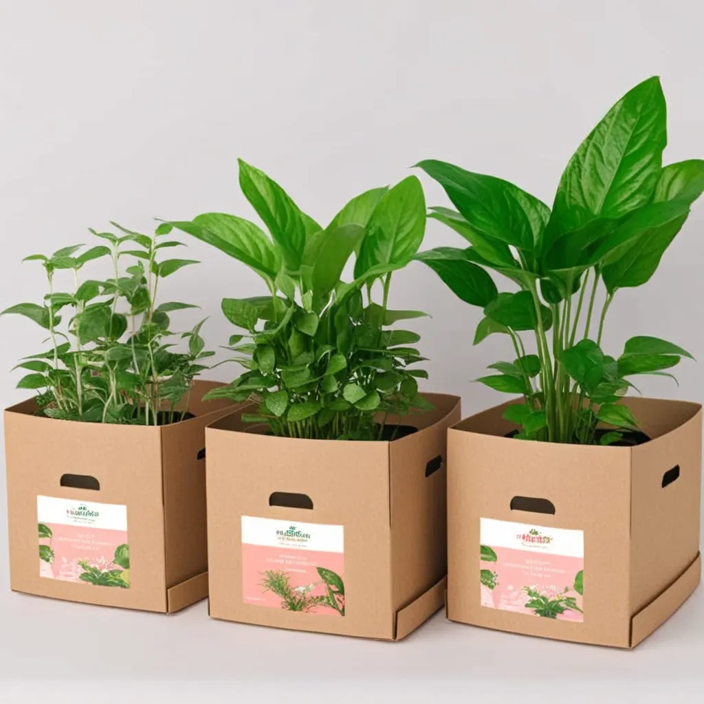Plant packaging box