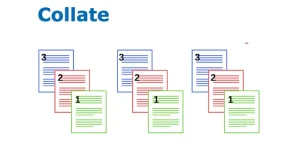 "Collate" in print