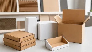 Custom E-flute corrugated boxes for retail and e-commerce packaging in China