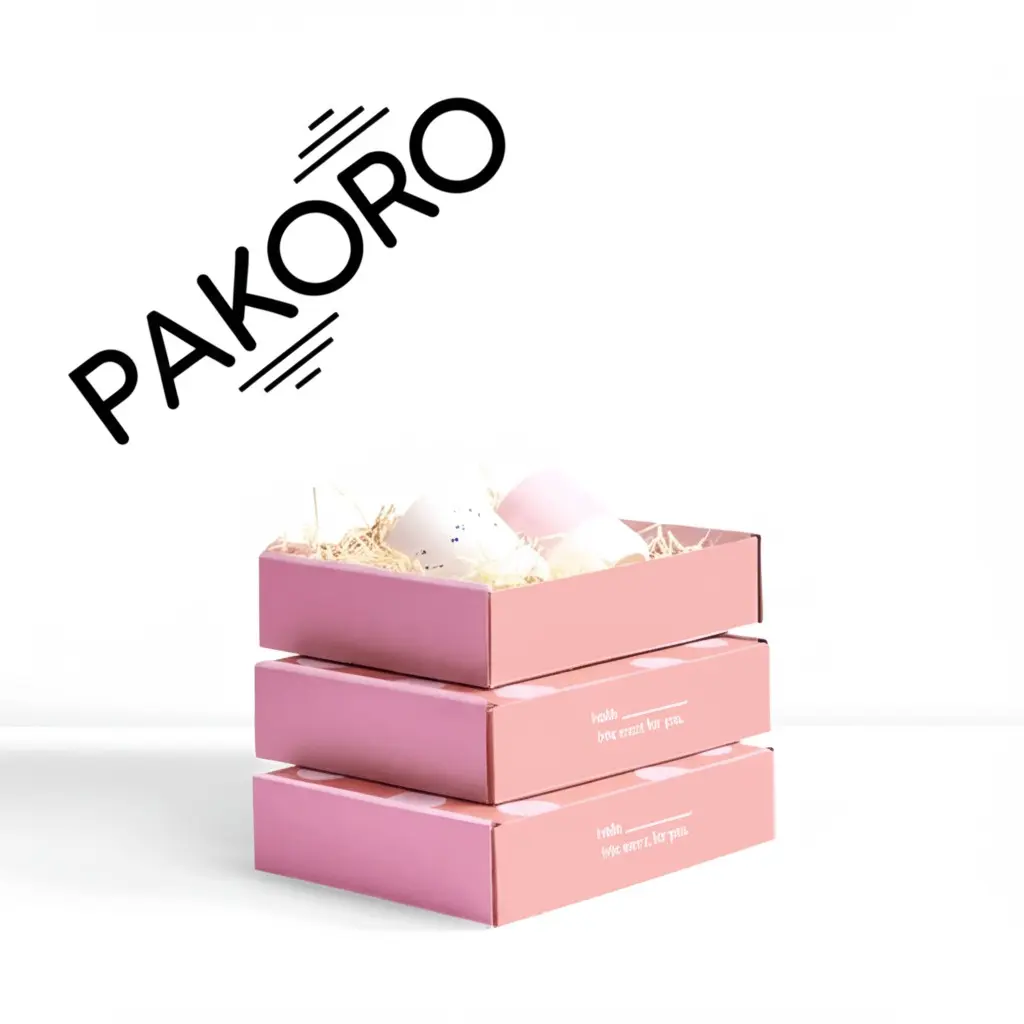 3 pink mailing boxes