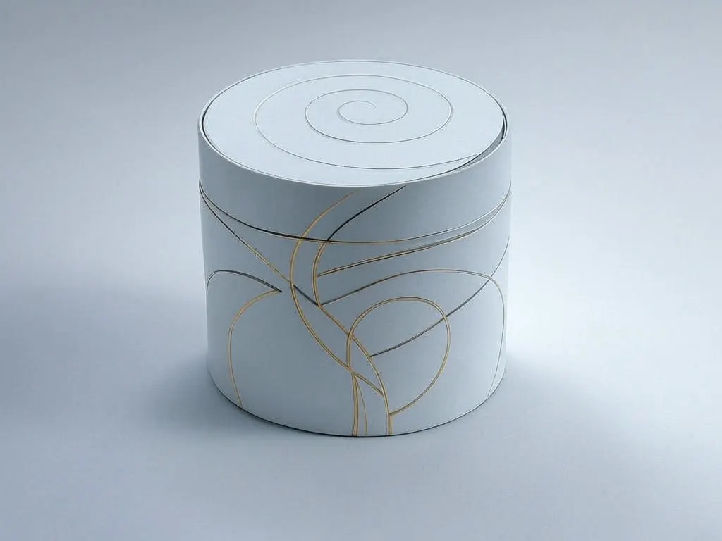 Tubular paper packaging box