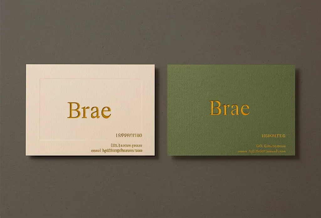 Velvety coated business cards
