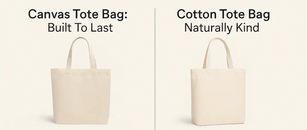 Canvas Tote Bag and Cotton Tote Bag