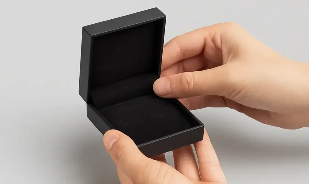 Check out the felt lined jewelry box