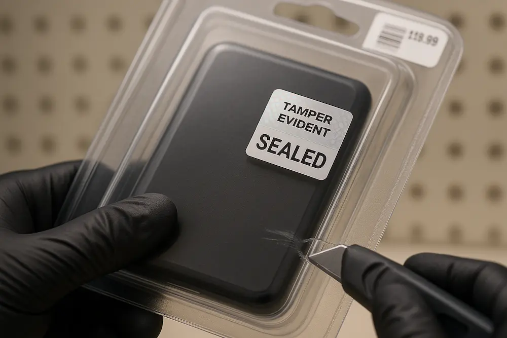 Clamshell Tamper resistance