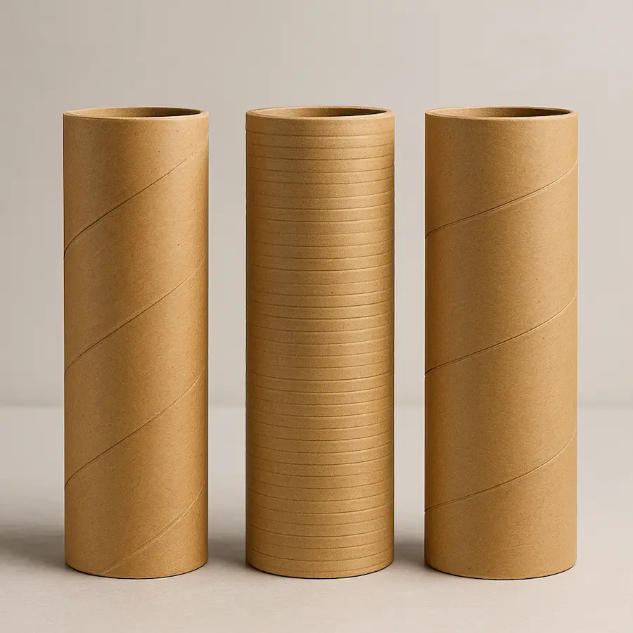 Different types of paper tube packages
