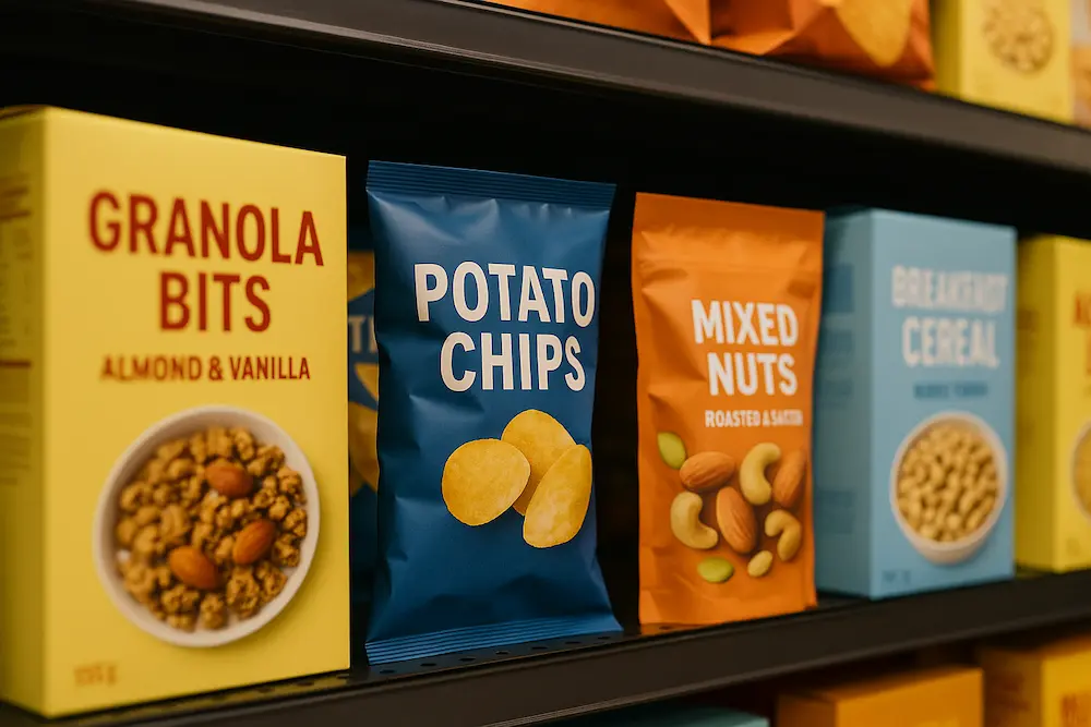 Nut packaging bags