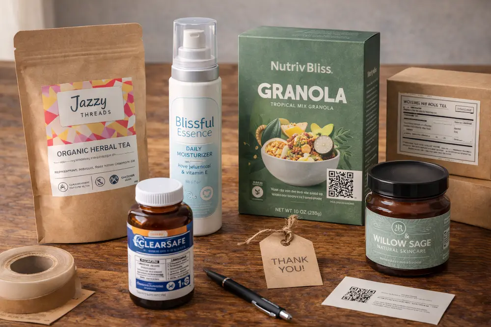 What is labeling in packaging