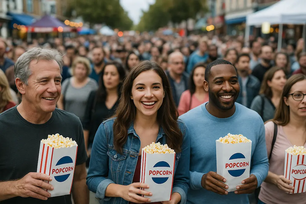 Custom popcorn bags