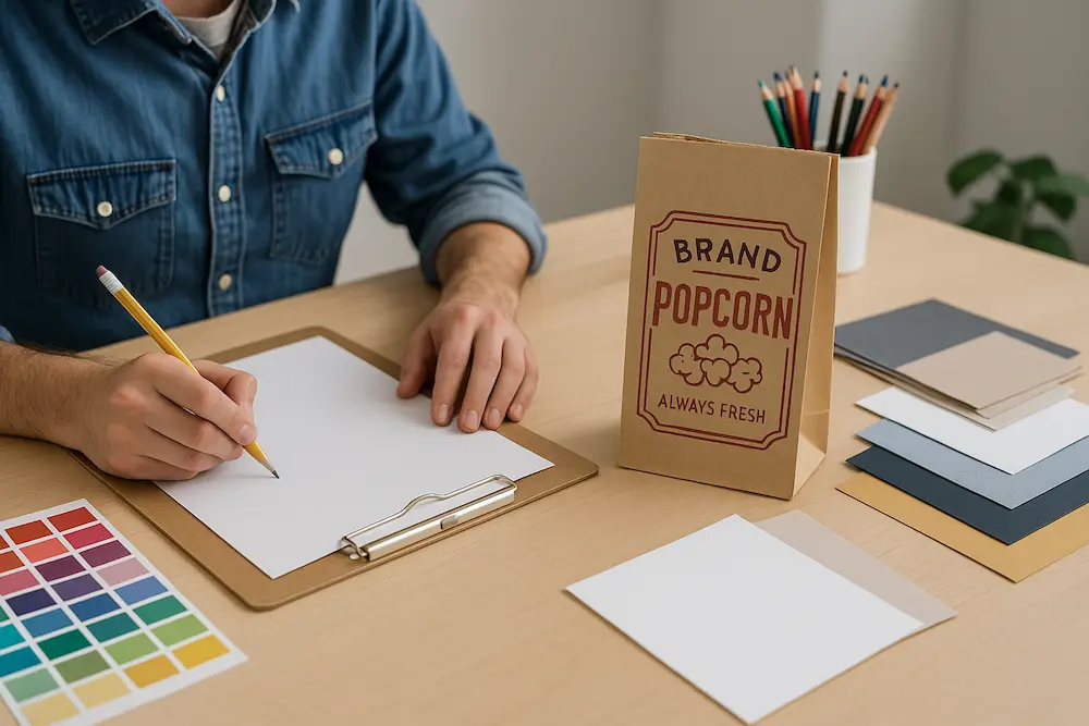 Design popcorn bags