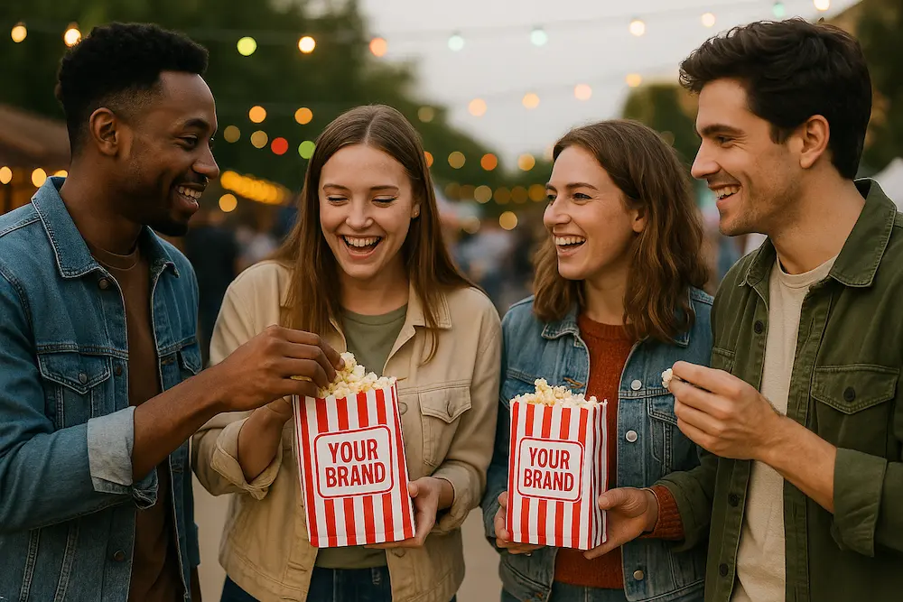 Popcorn paper bag