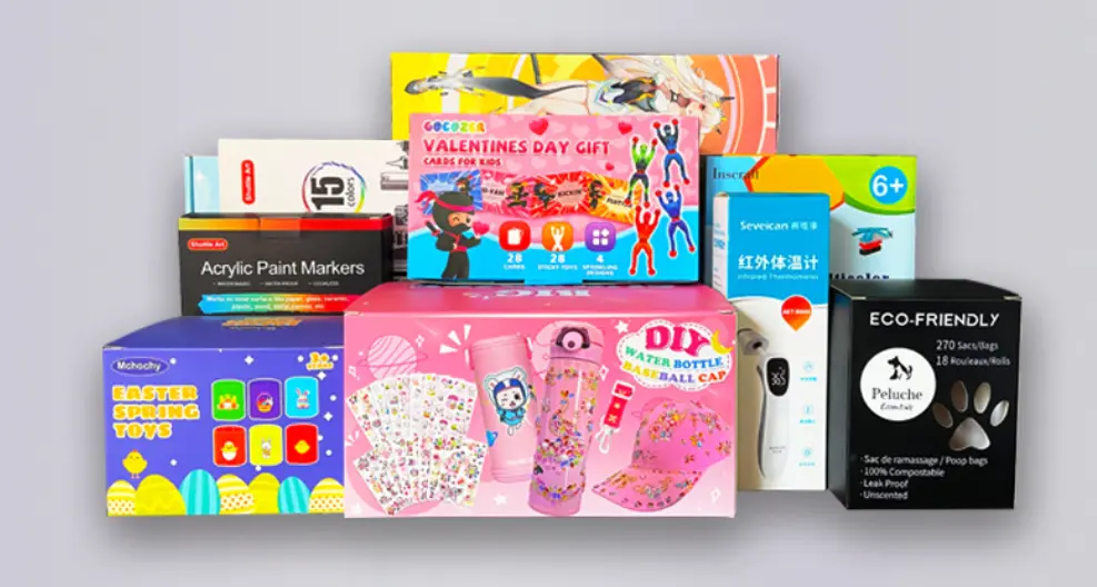 Toy packaging box