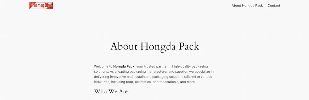 Qingdao Hongda Packaging