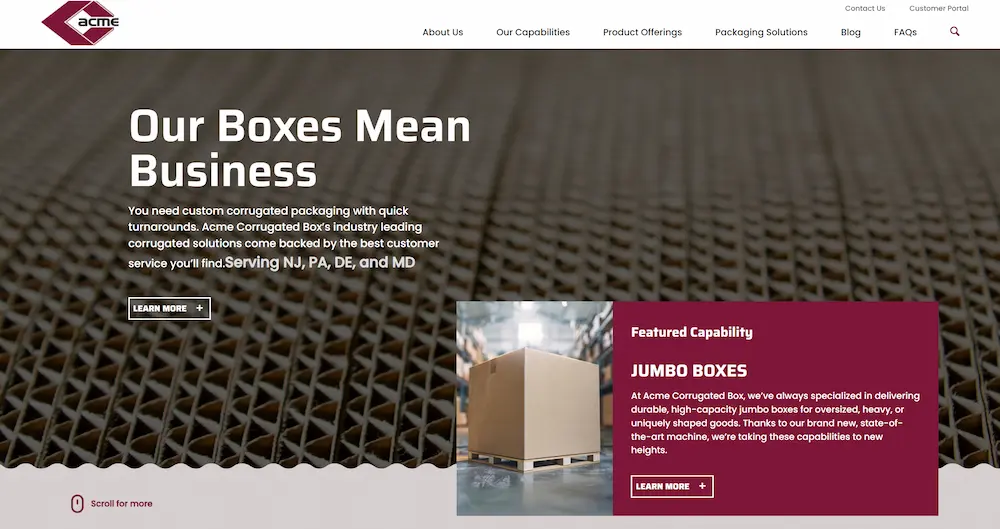Acme Corrugated Box Co., Inc.