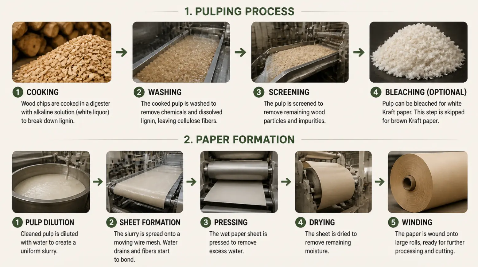 How Kraft Paper is Made