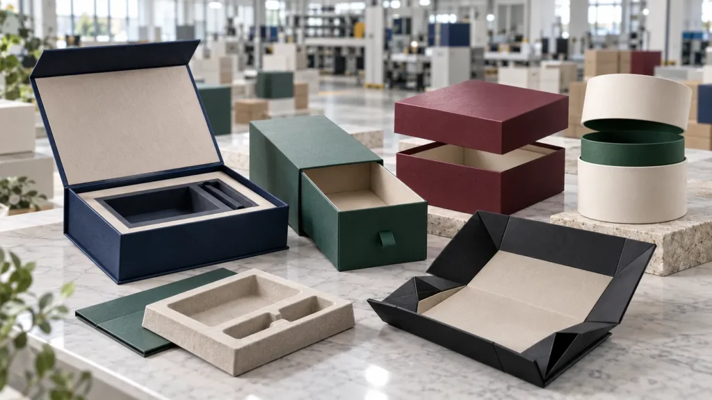 Custom hard paper boxes from a China rigid box manufacturer