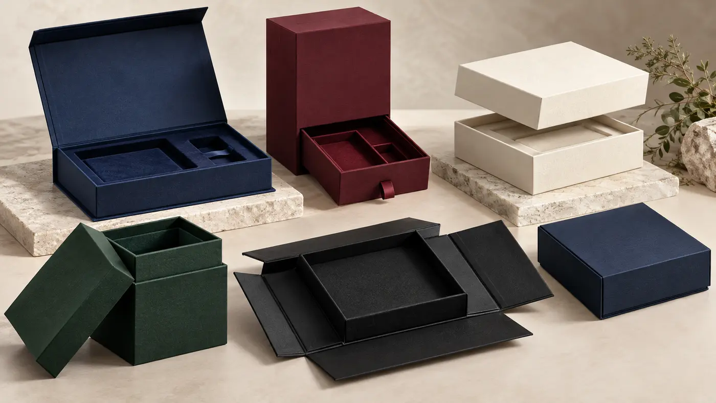 Luxury gift packing box styles from China