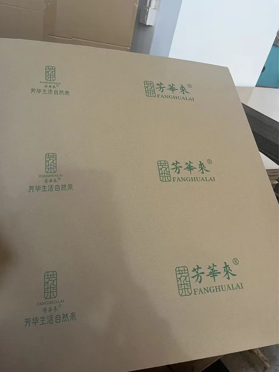 Custom logo printed corrugated box sheets for branded packaging